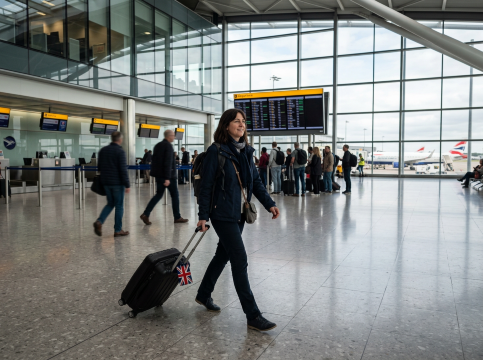 UK airport traveller
