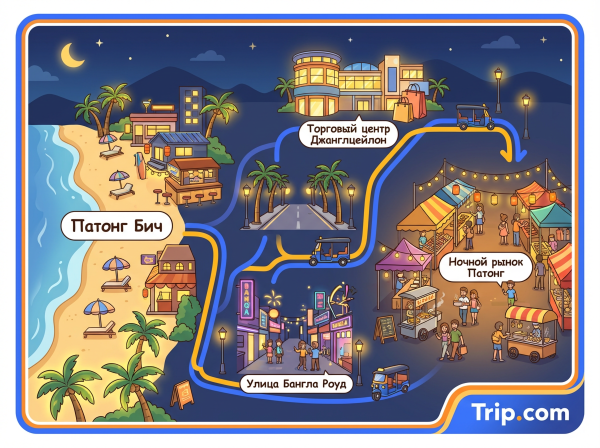 Карта Патонг.