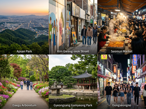Kolase 6 Destinasi Daegu