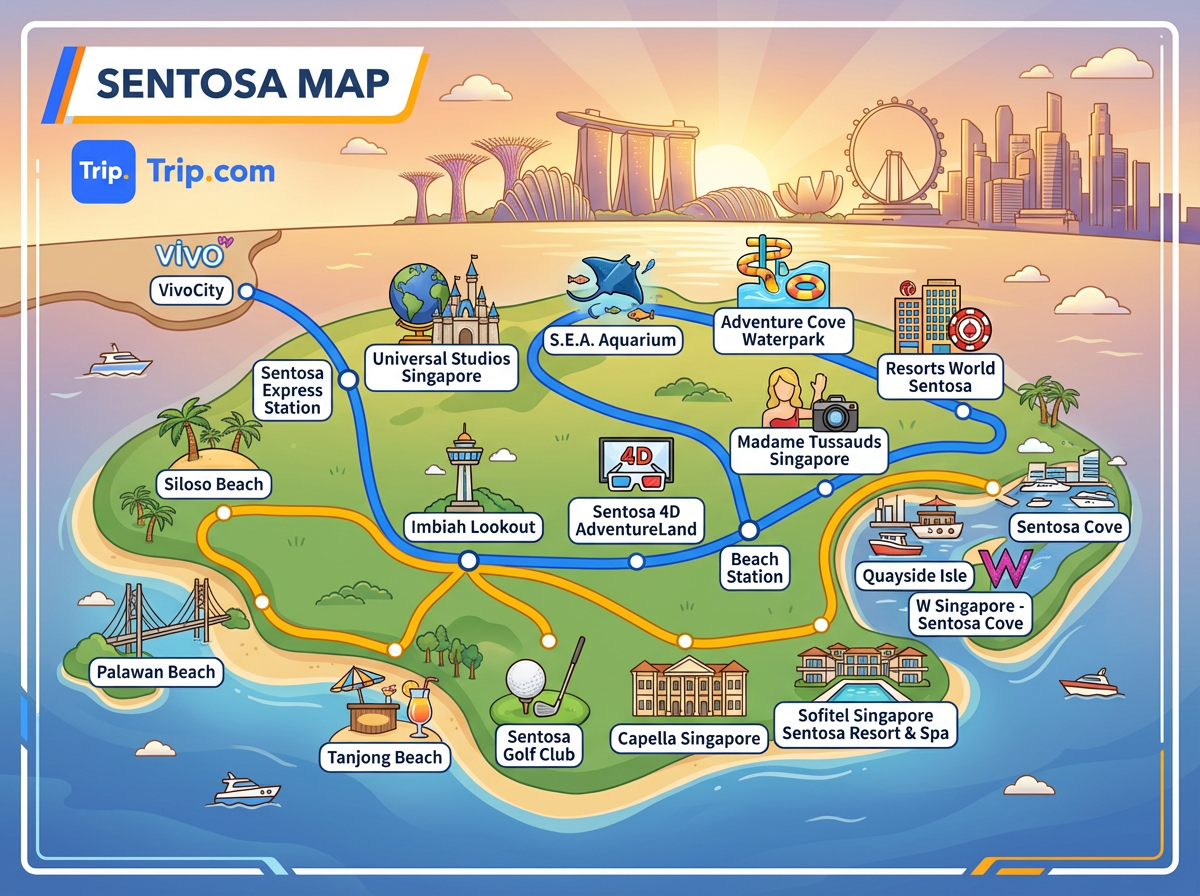 sentosa map