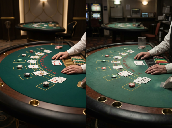 Casino quality contrast.