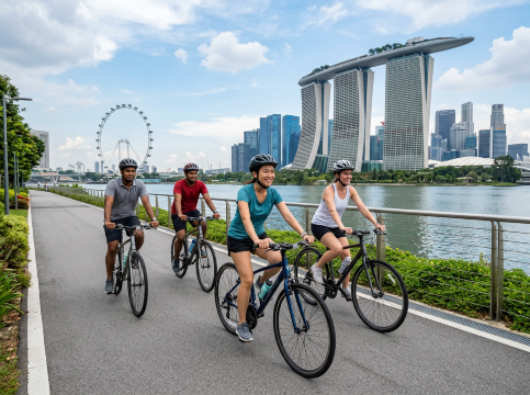 Bicycles at Marina Bay