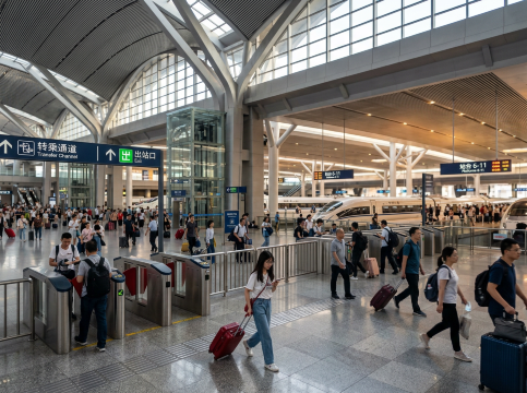 中国高速鉄道の乗り換えは駅名確認と時間の余裕がポイント