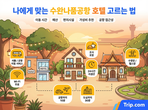 수완나품공항 호텔 고르는 법