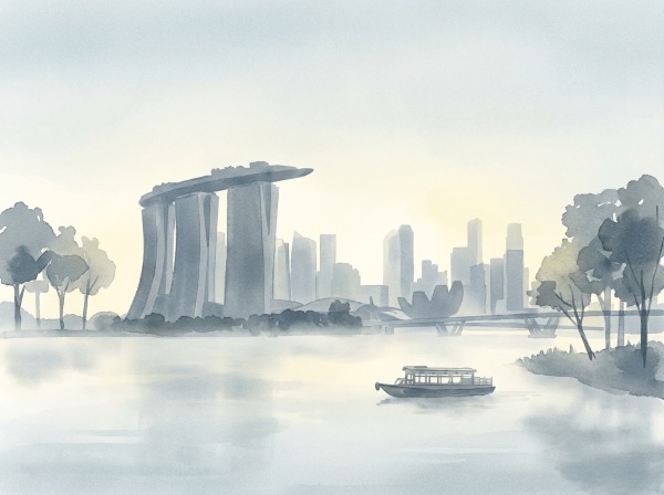 シンガポール朝景