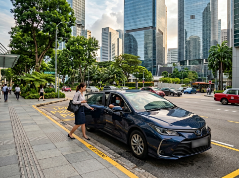 Ride-hailing in Singapore.
