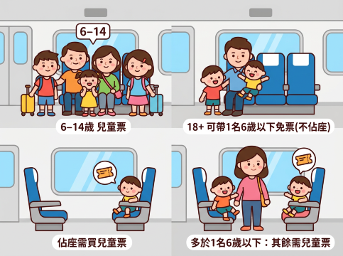 high speed rail child ticket rule