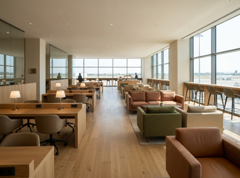 パレルモ空港のプリマ・ヴィスタ・ラウンジ