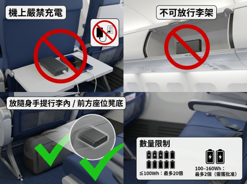鋰電池上機 | 飛機充電寶安全須知