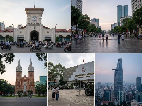 Ho Chi Minh City landmarks.