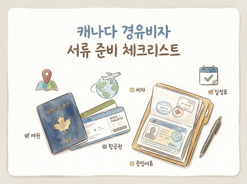캐나다 경유비자 준비 체크리스트