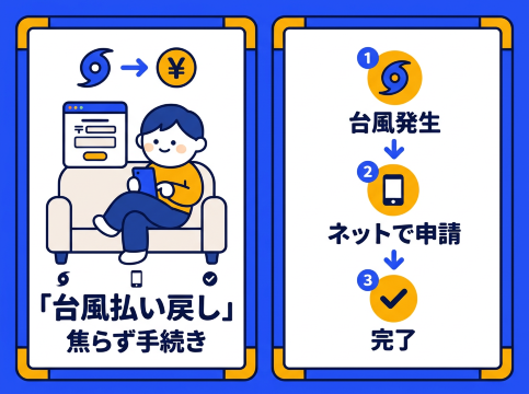 台風払戻手順図