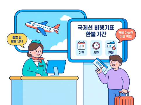 국제선 비행기표 환불 기간 안내