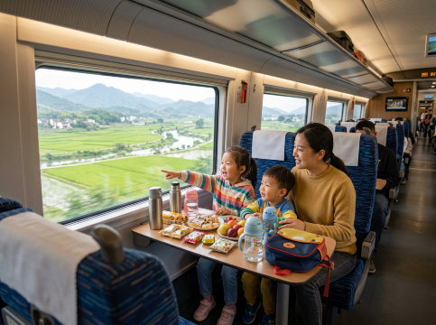 **Keluarga Naik Tren**