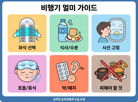 비행기 멀미 가이드