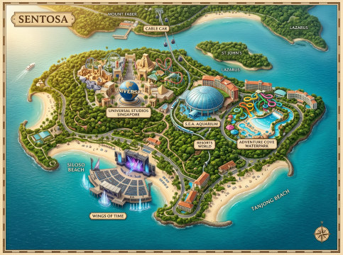 Sentosa Map