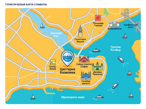 Карта Стамбула