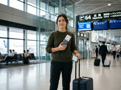 Power Bank on Japan Plane