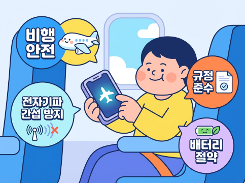 비행기 탑승 모드 전환