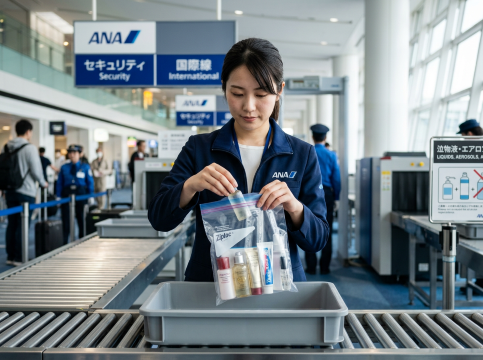 ANAで液体を持ち込む際の注意点