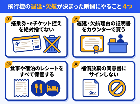 欠航時の対処4選