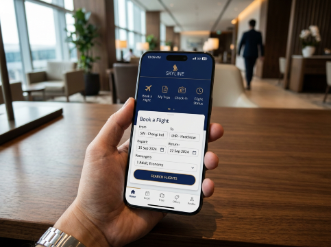 Singapore Airlines app UI