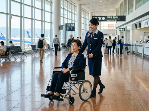 ANAで車椅子を利用する流れ