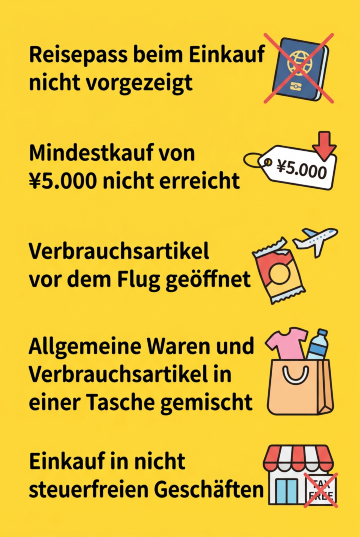 Fehlerposter: Zollregeln