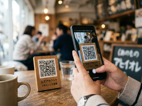 同じスマホに保存したWeChatのQRコードを読み取る方法