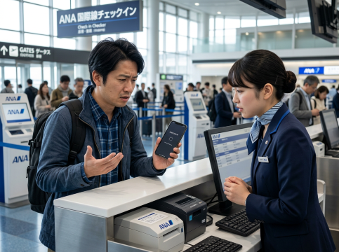 ANAモバイル搭乗券が利用できない原因
