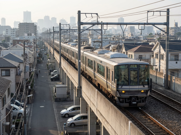 Tokyo Train Departing