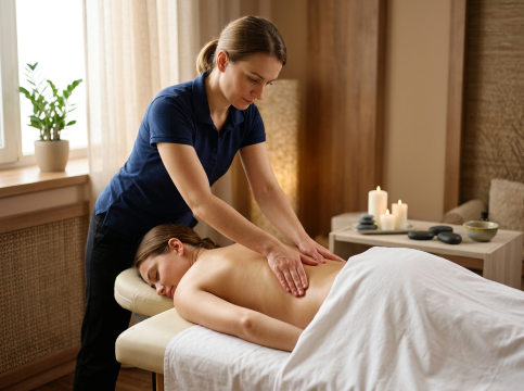 Full-Body Relaxation and Swedish-Style Massage