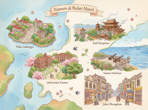 Peta Wisata Xiamen