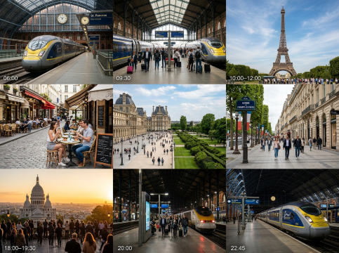 Itinerary Paris-London