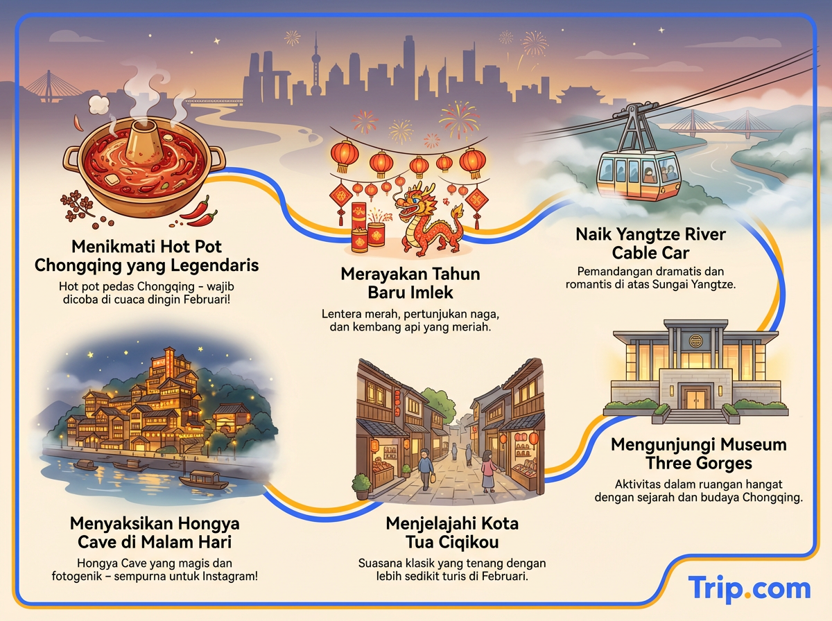 Peta Atraksi Chongqing