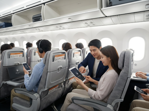 기내 전자기기 사용