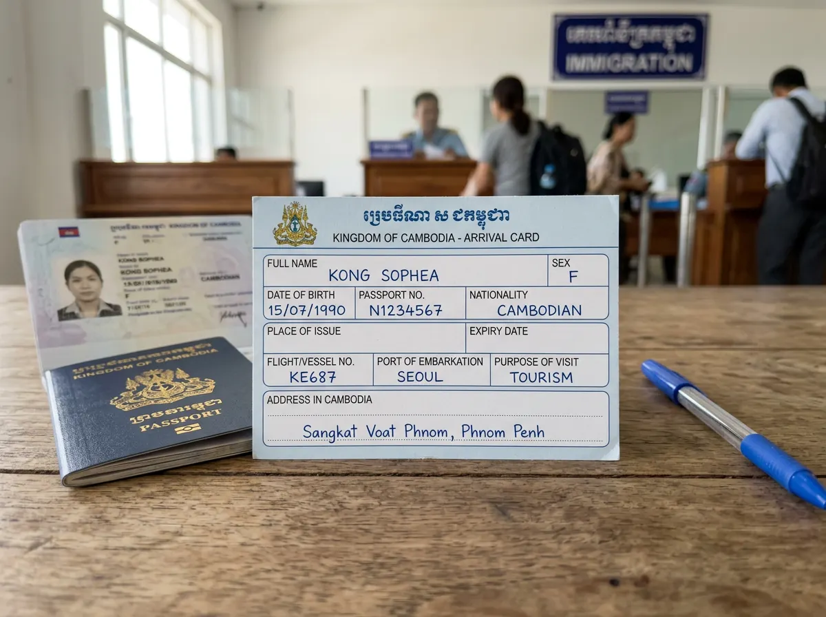 Who Needs the Cambodia e-Arrival Card?