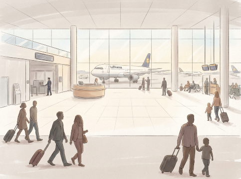 ミュンヘン空港の乗り継ぎ