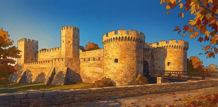 Крепость в закате