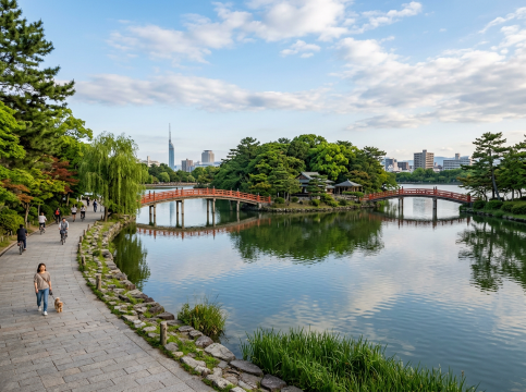 Ōhori Park Scene