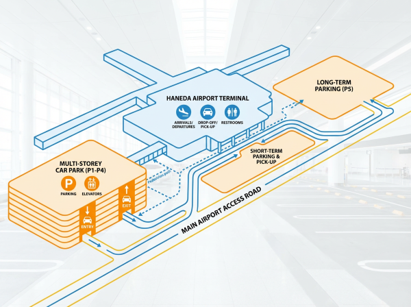 Haneda Airport Parking Layout