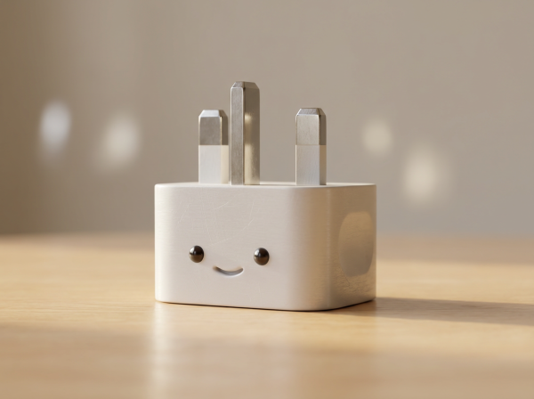 UK 3-Pin Adapter Cartoon