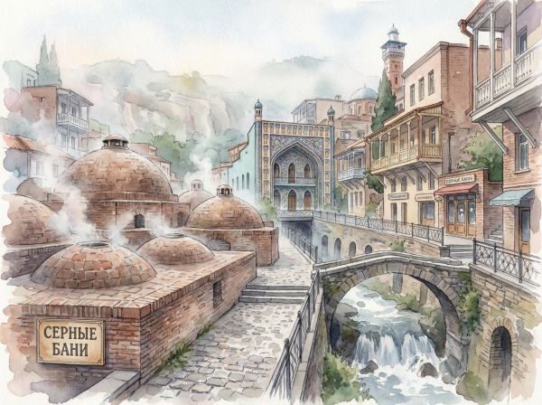 Серные бани.