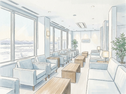 北海道上空ラウンジ