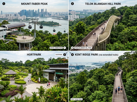 Singapore Landmarks Map