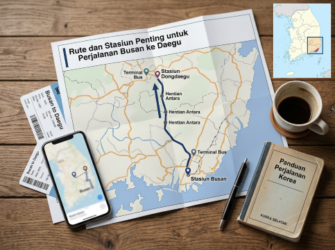 Peta Rute Busan-Daegu