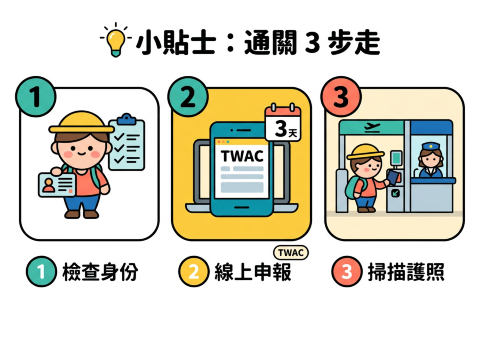小貼士：通關三步走