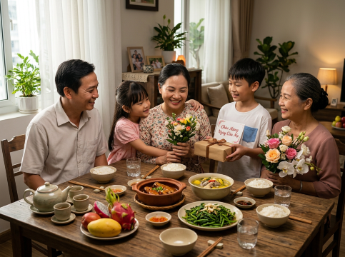 Bữa cơm gia đình việt nam