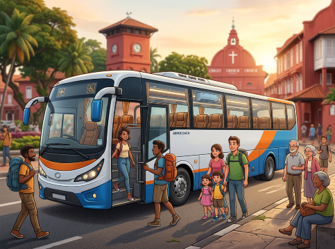 Bus at Malacca