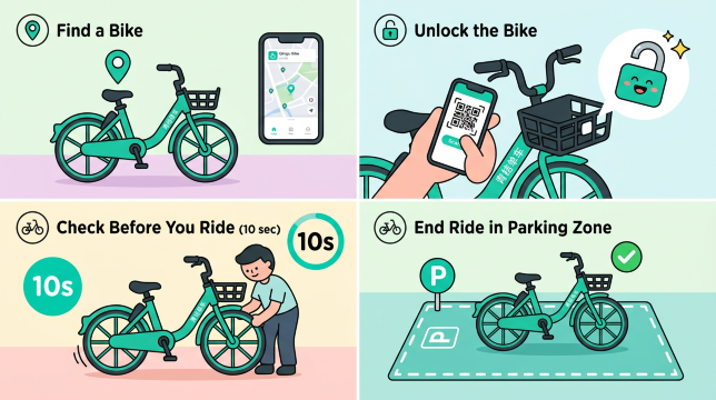 how to use Qingju Bike